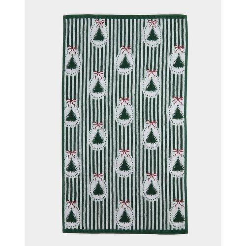 Christmas Tree Hand Towel Green Hand