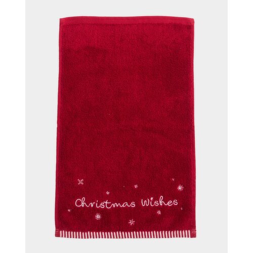 Christmas Guest Towel Red Guest