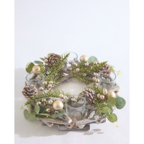 Woodland Candle Holder Green