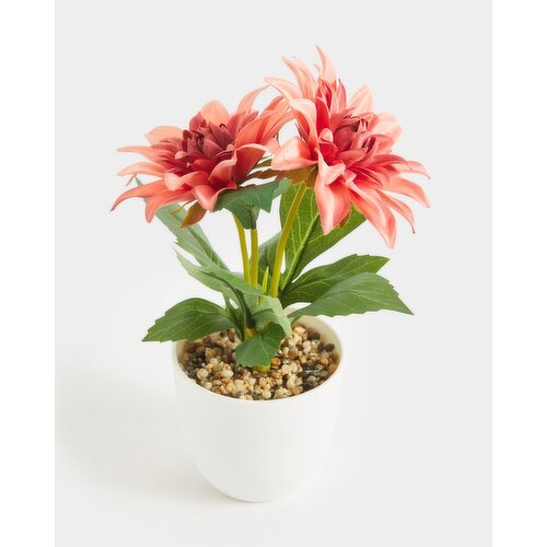 Small Potted Faux Plant Rose