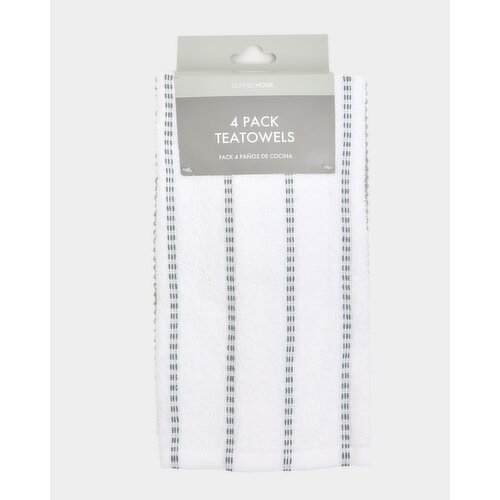 Tea Towels - Pack Of 4 Sage 