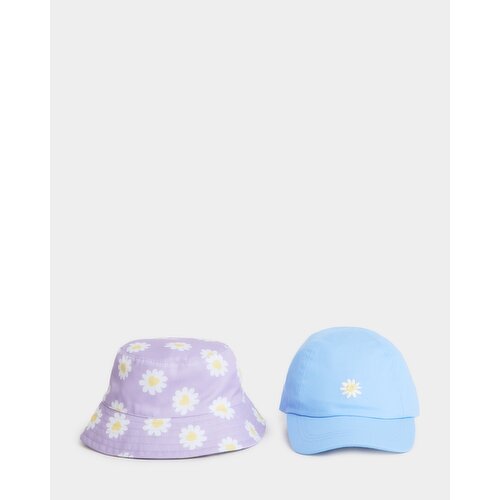 Hats - Pack Of 2 Lilac 3-6 Yrs