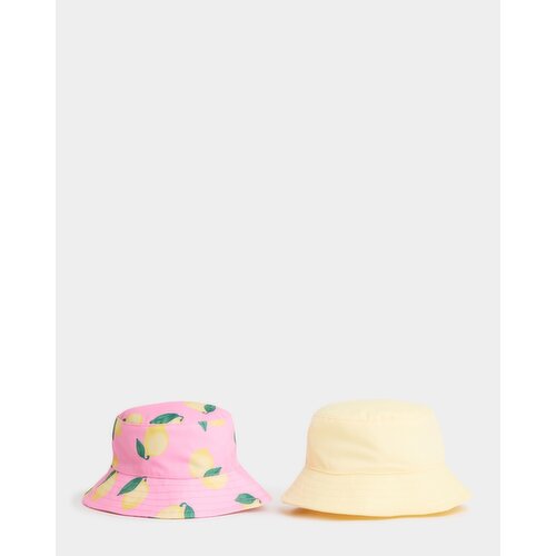 Bucket Hat - Pack Of 2  Pink 1-3 Yrs