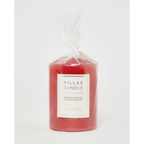Small Red Pillar Candle Red