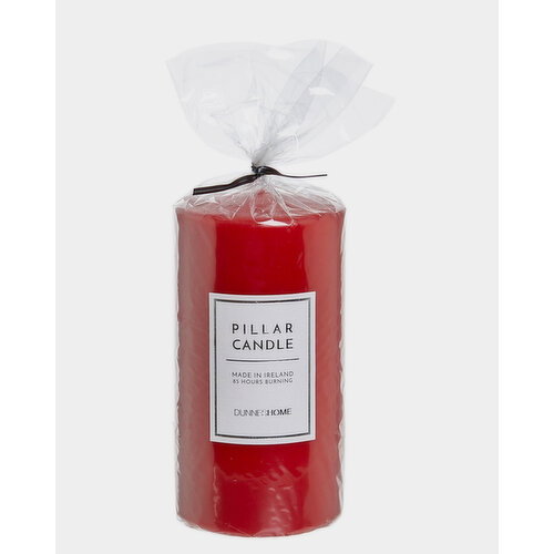 Medium Red Pillar Candle Red