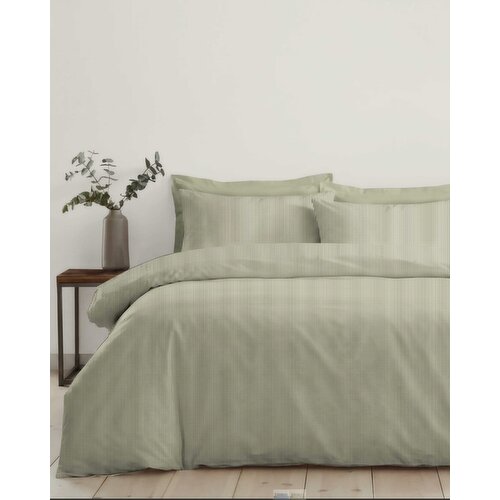 Textured Complete Bed Set Green Double