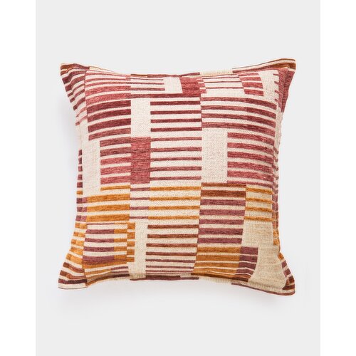 Broken Stripe Cushion Rust 45cm X 45cm