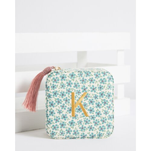 Carolyn Donnelly Eclectic Embroidered Alphabet Jewellery Box K