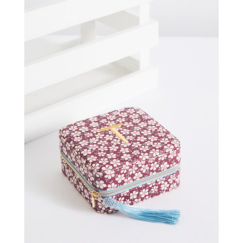 Carolyn Donnelly Eclectic Embroidered Alphabet Jewellery Box T 