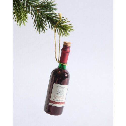 Red Wine Bottle Hanging Decoration Red 
