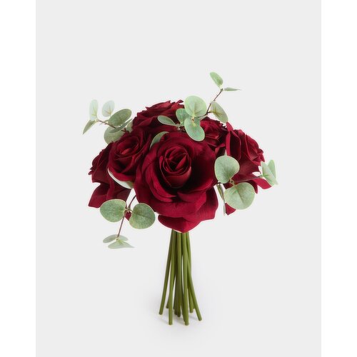 Faux Red Rose Bouquet Red 