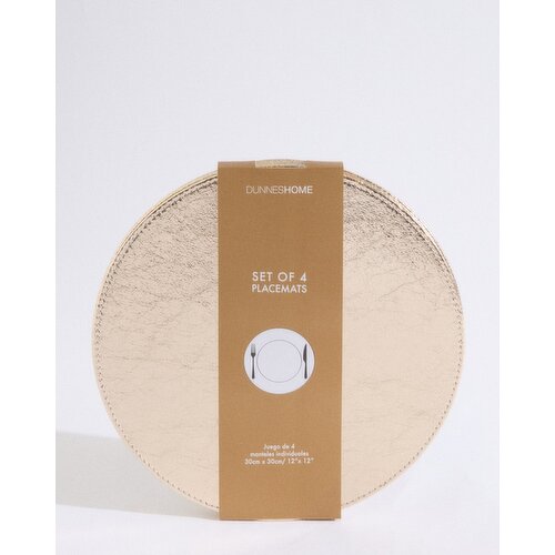 Gold Placemats - Pack Of 4 Gold 