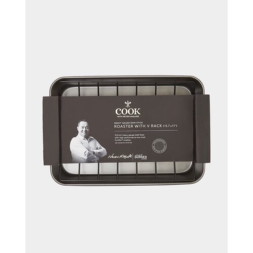 Neven Maguire Roaster With V Rack Grey 
