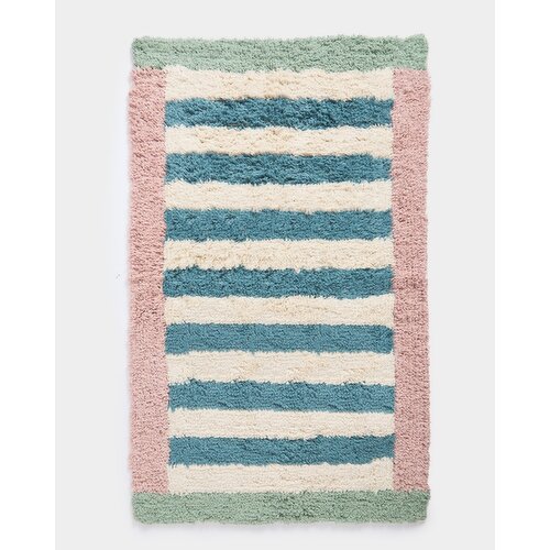 Carolyn Donnelly Eclectic Stripe Tufted Bathmat Multi