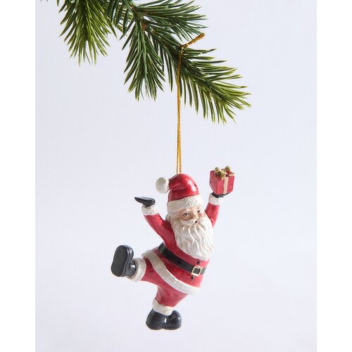 Resin Santa Hanging Decoration Red