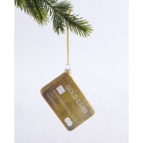 Gold Card Hanging Decoration Gold