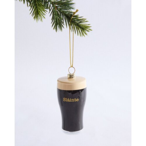 Stout Pint Hanging Decoration Black 