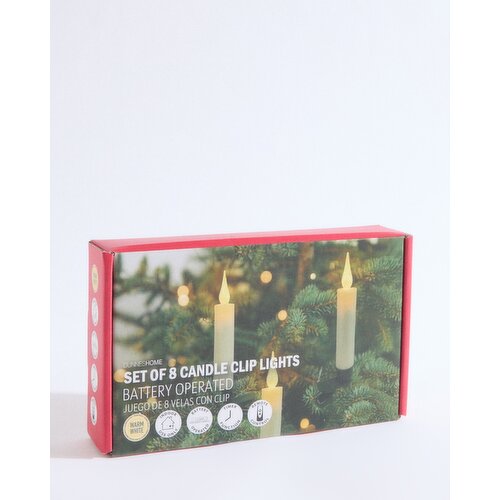 Candle Clip Lights - Set Of 8 Warmwhite