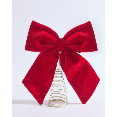 Bow Tree Topper Red