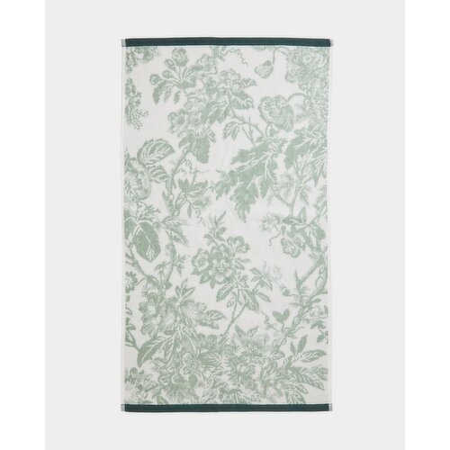 Floral Hand Towel Green 