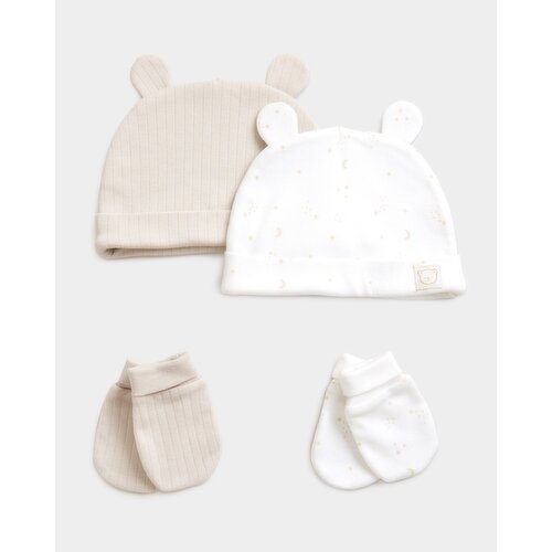 Hat And Mitts - Pack Of 2 Beige