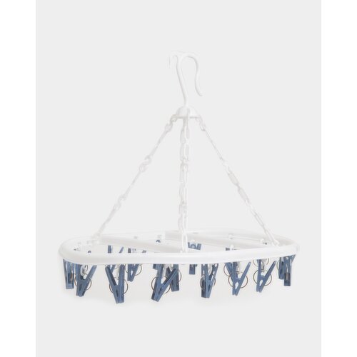 20 Clothes Peg Ring Blue