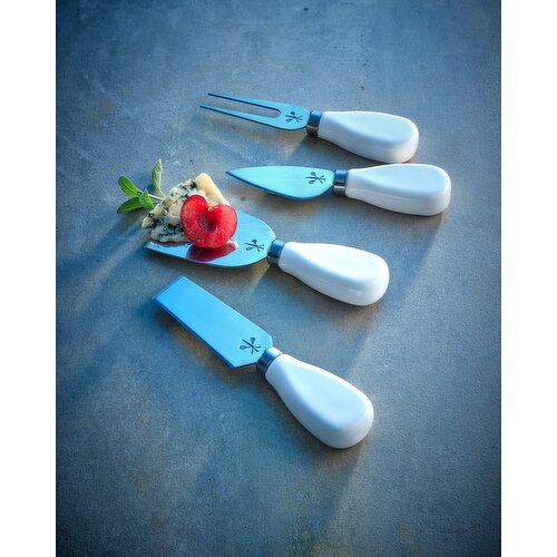 Neven Maguire Ceramic Handle Cheese Knife Set White
