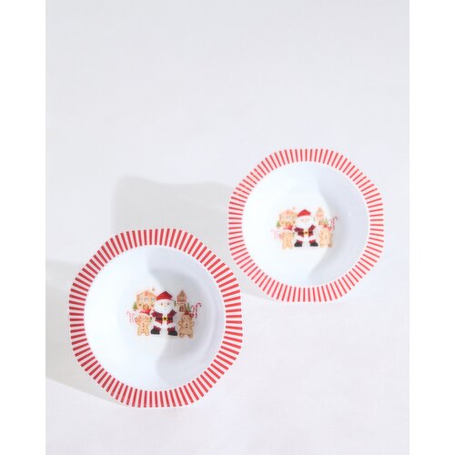 Christmas Bowl - Pack Of 2 White 