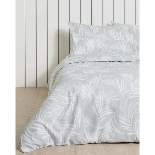 Tropical Leaf Duvet Set Sage Single
