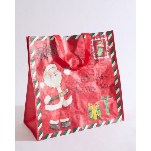 Letter To Santa Christmas Gift Bag Red M
