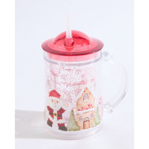 Christmas Glitter Tumbler White