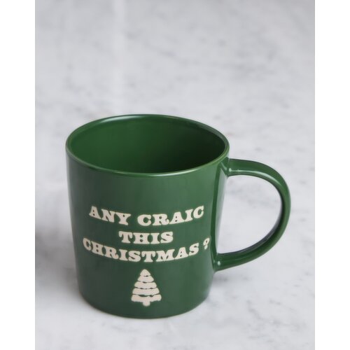 Helen James Considered Any Craic Santa Mug Green 