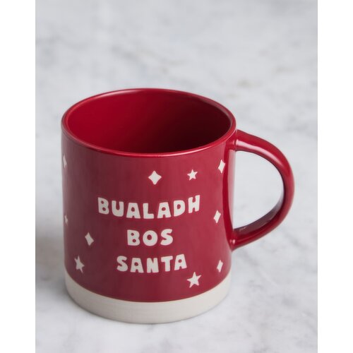 Helen James Considered Bualadh Bos Santa Mug Red 