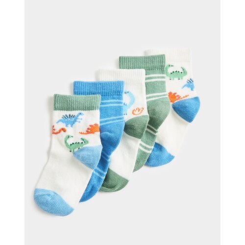 Baby Design Socks - Pack Of 5 Dinosaur 6-8.5