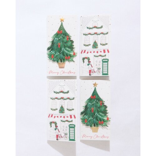 Christmas Money Wallets - Pack Of 4 Green