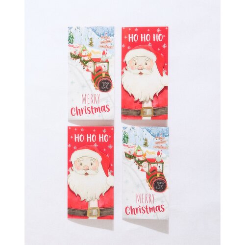 Christmas Money Wallets - Pack Of 4 Multi