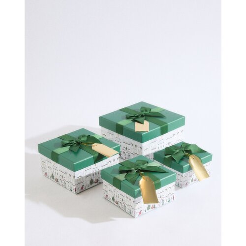 Christmas Shop Scene Gift Box Multi S