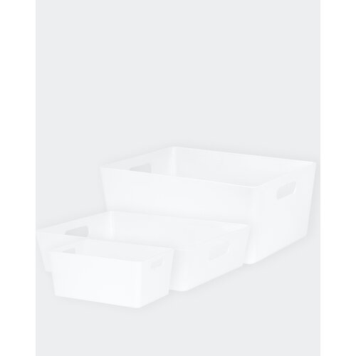 Studio Storage Container With Handles White Xs