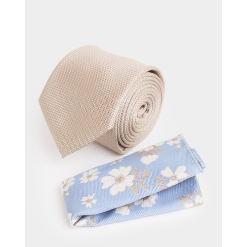 Tie And Pocket Square Set Gold