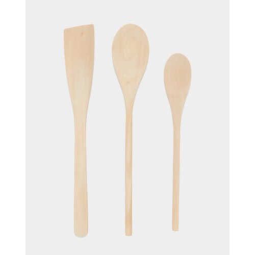 Wooden Spoons and Spatula (Set Of 3) Wood