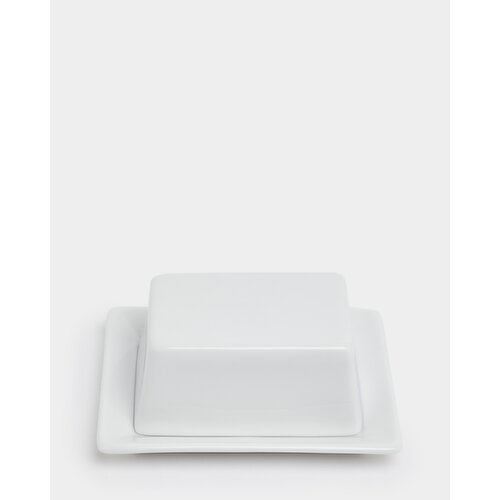Simply White Butter Dish White