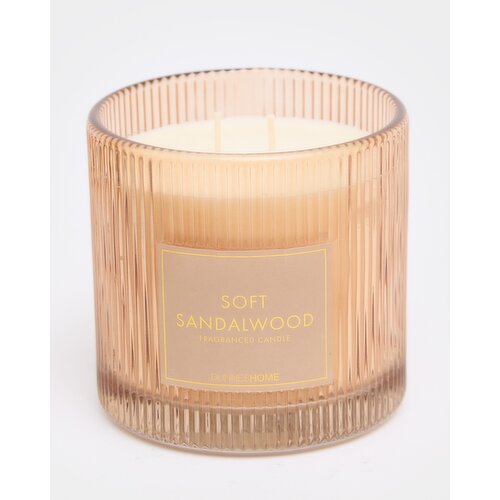 Ribbed Candle Amber