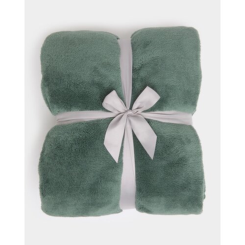 Fleece Throw Green