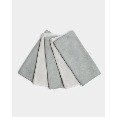 Microfibre Cloths - Pack Of 5 Silver
