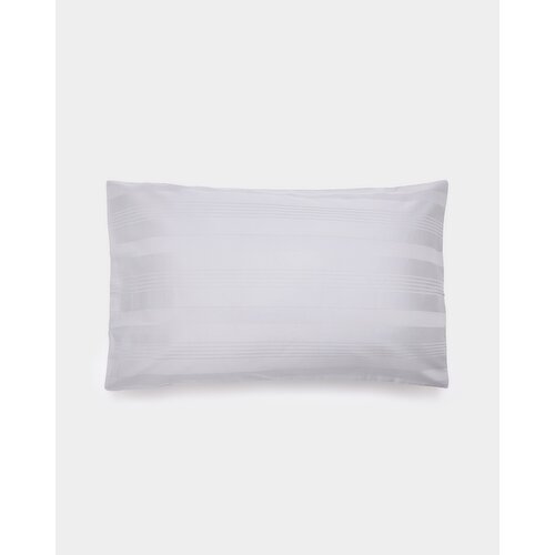 Luxury Stripe Standard Pillowcase - Pack Of 2 Silver 