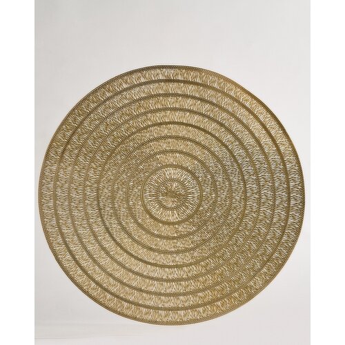Round Laser Cut Placemat Gold 