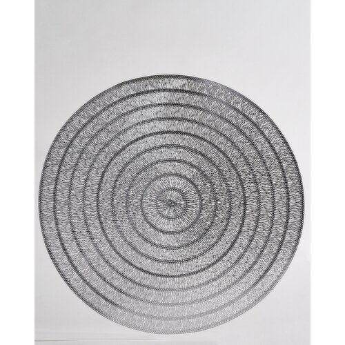 Round Laser Cut Placemat Silver