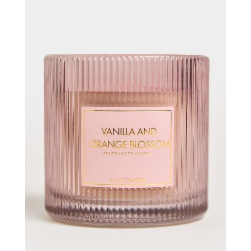 Ribbed Candle Vanilla & Orange Blossom Pink