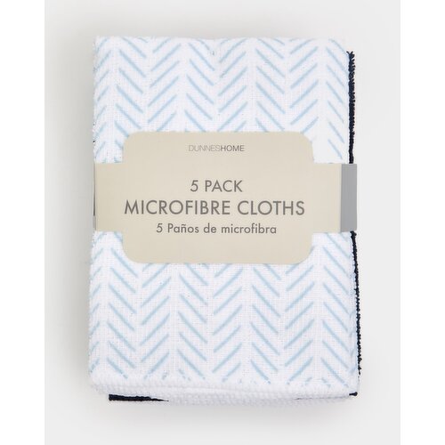 Microfibre Cloths - Pack Of 5 Navy 