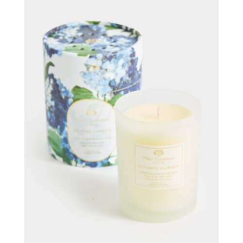 Paul Costelloe Living Round Boxed Giverny Garden Candle Blue
